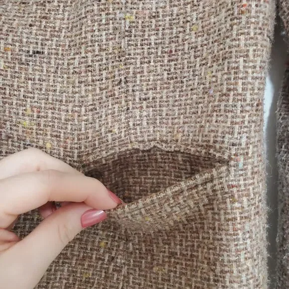 Vintage PlumTree | Wool Blend Tweed Blazer Pockets Lining - see sizing - Picture 5 of 8